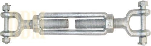 5/16 x 4-1/2" Turnbuckle Jaw Jaw Galvanized Steel 800 LBS Marine Boat Shade Sail