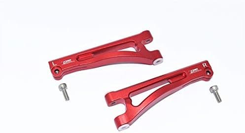 GPM for Arrma 1/7 Mojave 6S BLX Upgrade Parts Aluminum Front Upper Arms - 2Pc Set Red