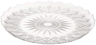 Clear Round Crystal Tray - 11.8" | Pack of 25