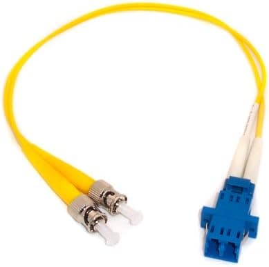 1ft Fiber Optic Adapter Cable LC (Female) to ST (Male) Singlemode 9/125 Duplex