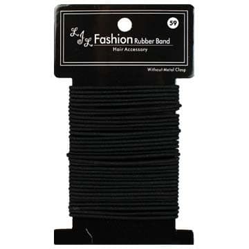 Thin Fashion Ponytail Holders (Black)