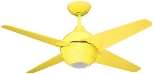 Yosemite Home Decor  Spectrum42Y 42-Inch Ceiling Fan with Light Kit, Yellow