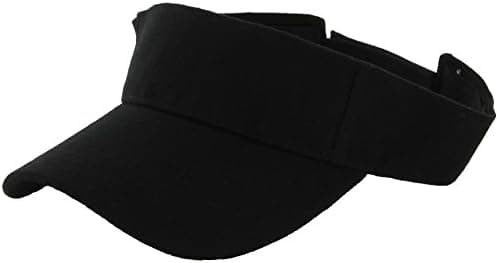DealStock Plain Men Women Sport Sun Visor One Size Adjustable Cap (29+ Colors)