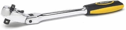 Titan 11357 1/4-Inch and 3/8-Inch Dr. Double Head Flex Standard Length Ratchet