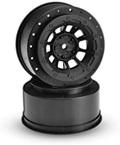 J Concepts 3351B Hazard-Slash Rear, Slash 4x4 Front & Rear Wheel, Black-2Pc