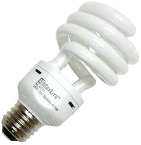 MaxLite MLM25SDL Screw In Spiral E26 Base 25 watt Compact Fluorescent 5000K Instant Start
