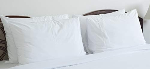 12 (1 Dozen) Pillow Cases Covers Standard Size Bright White T180 Percale ** Hotel Linen ** Atlas Brand