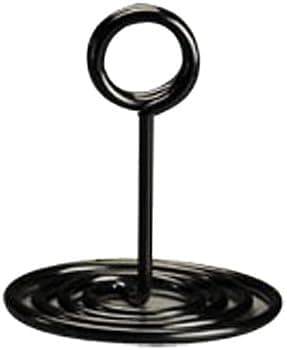 NSB4 American Metalcraft NSB6 Swirl Base Number Stand, Black 4" H 1