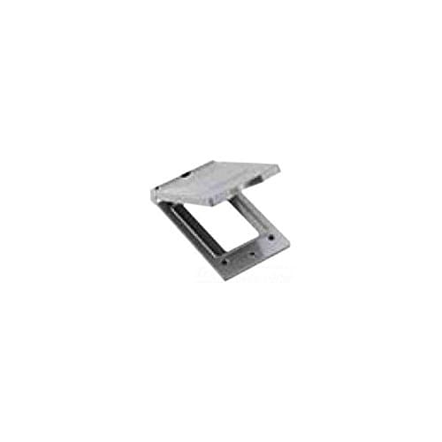 Hubbell Wiring Systems RW51040 Bryant Electric Zinc Die-Cast Self-Closing Weatherproof Cover, 1-Gang, for Vertical Mounting, Rectangular Opening for Decorator, Gfci & Surge Receptacle Mounting, Gray
