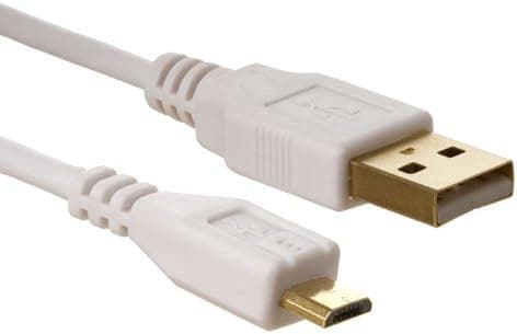 Cmple – USB A to Micro B Camera Cable, 6FT, White