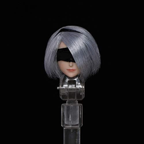 Lmzauet 1/12 Scale Female Figure Custom Head Sculpt for 6" Action Figure Phicen, TBLeague Female Body (M001B)