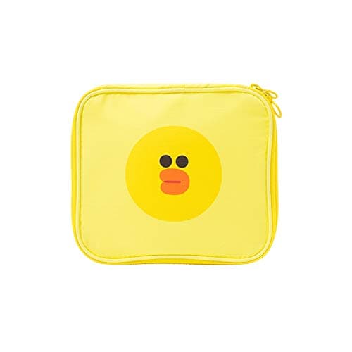 LINE FRIENDS Cosmetic Multi Bag - SALLY Character Travel Pouch for Toiletry and Makeup Dopp Kit Small