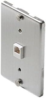 Steren 300-095 4C Steel Wall-Phone Jack