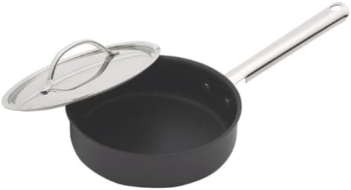 Cuisinart Nonstick Hard-Anodized 3-1/2-Quart Aluminum Saute Pan with Lid and Helper Handle