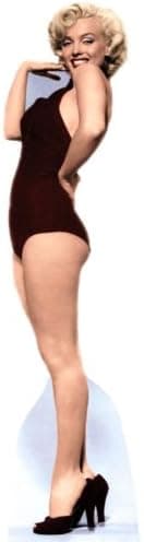 GiftsGoneWild Marilyn Monroe - Burgundy Bathing Suit - Life-Size Cardboard Stand-Up