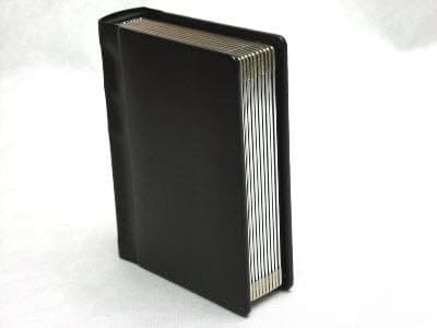 Professional 4x6 Black Silver edged Slip-in Wedding/Parent Photo Album holds 20 photos