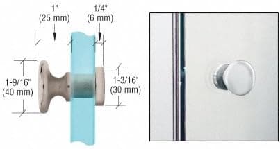 CRL Brushed Nickel Traditional Style Single-Sided Door Knobs
