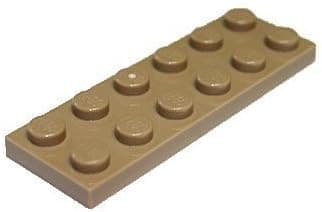 LEGO Parts and Pieces: Dark Tan (Sand Yellow) 2x6 Plate x100