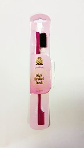 DOUBLE SIDED EDGE CONTROL BRUSH (BRUSH & COMB)-PINK