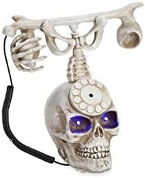 Plow & Hearth 65A26 Talking Skull Phone Halloween Decoration