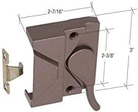 LeftHandBronzeCasementWindowLock238ScrewHoles