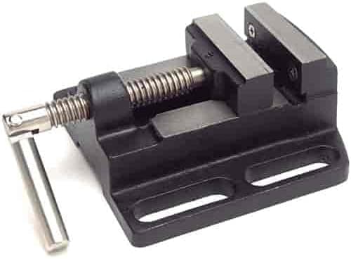 JEGS Cast Iron Drill Press Vise | Jaw Opening Of 2.5” | Multi-Functional | Table Top Hobby Vise | Workbench Vise | 1 Per Package