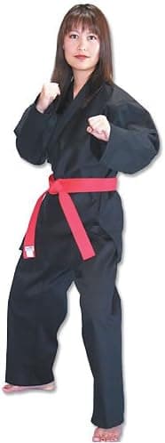 Tiger Claw Traditional Karate Uniform (Black, 6)