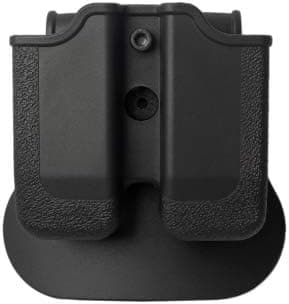 MP03 - Double Paddle Mag Pouch Black Magazine Holster Case