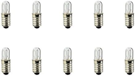 Eiko #1775 Bulbs, 6.3 V, 0.47 W, E5 Base, T-1.75 shape (Box of 10)