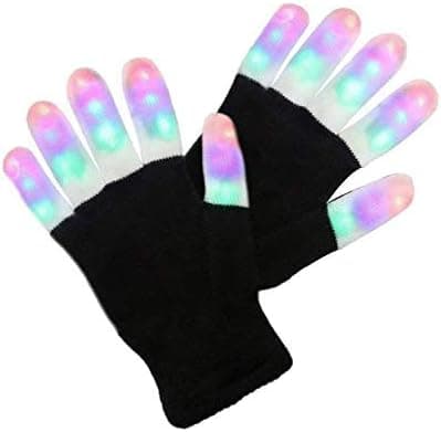 ETCBUYS Light Gloves - Finger Light Flashing LED Gloves 6 Modes for Kids