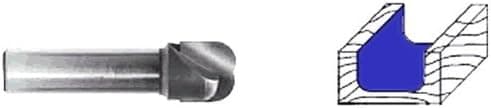 Whiteside Router Bits 1372 Bowl and Tray Bit with 1/4-Inch Radius 3/4-Inch Cutting Diameter, 5/8-Inch Cutting Length and 1/4-Inch Shank