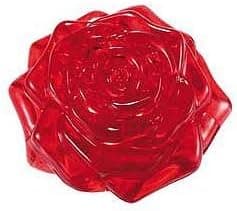 Beautiful 3D Puzzle That Is Challenging And Fun - 3D Crystal Puzzle - Red Rose