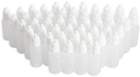 Vktech Plastic Dropping Bottles,15ml, 50 Pcs