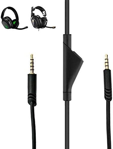 Astro 2.0m A40 TR Inline Mute Talkback Audio Cable Cord Free IENZA Mic Foam Value Pack Compatible Xbox One, Playstation 4 PS4, Switch Most Smartphones