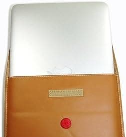 Bluecell Brown Color PU Leather Envelope Style Bag/Sleeve for Macbook Air 13.3-Inch/13-Inch A1369