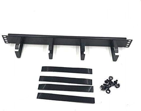 Raising Electronics1U Horizontal Rack Mount Metal Cable Management with 4 Ring
