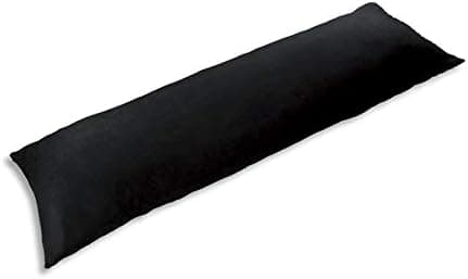 TAOSON Ultra Soft Microfiber Body Pillow Cover Pillowcase Pillow Protector Cushion Cover with Hidden Zipper Closure Only Cover No Insert (21x54 inches Fits 20 x 54 Pillows,21 x 54 Pillows), Black
