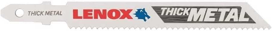 Lenox Tools 1991560 T-Shank Thick Metal Cutting Jig Saw Blade, 3 5/8" x 3/8" 14 TPI, 5 Pack