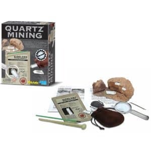 Quartz Mining Kit, Dig and Excavate Crystals, Fun Geology Science Project