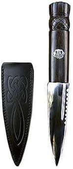 Traditional Scottish Blackwood Thistle Sgian Dubh SD5