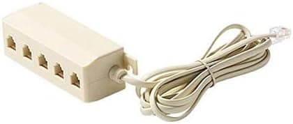 Steren 300-142 4-Conductor 5-Outlet Modular Extension
