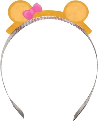 8-Count Party Favor Headbands, Pink Bears First Birthday