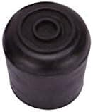 MINTCRAFT FE-50638-B Rubber Leg Tip, black, 6-Pack