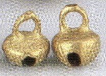 100 .25" Cross-Cut Brass Bells-#17283A