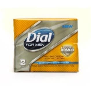 Dial For Men Bar Soap Odor Armor 2.25 Oz Twin Pack (Pack Of 4) 8 Total Bars