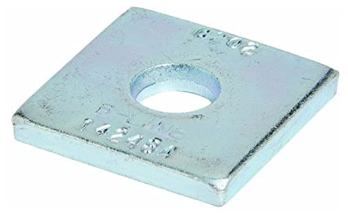 B-Line B201ZN Square Washer, 3/8 in, 7/16 in ID, Steel