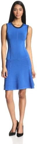 Nanette Lepore Women's Enticing Knit Sleeveless Flared Dress