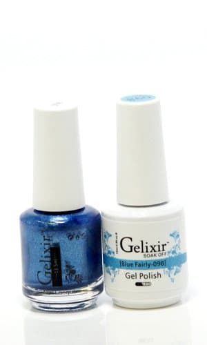 Gelixir matching color gel & nail lacquer Blue Fairly - 098