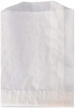 White Glassine Bags- 2 Ounce - 3 3/4in. x 5in. (100)