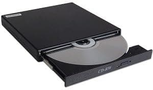 24x10x24 USB 2.0 External Slim CDRW/8x DVD-ROM Drive (Black)